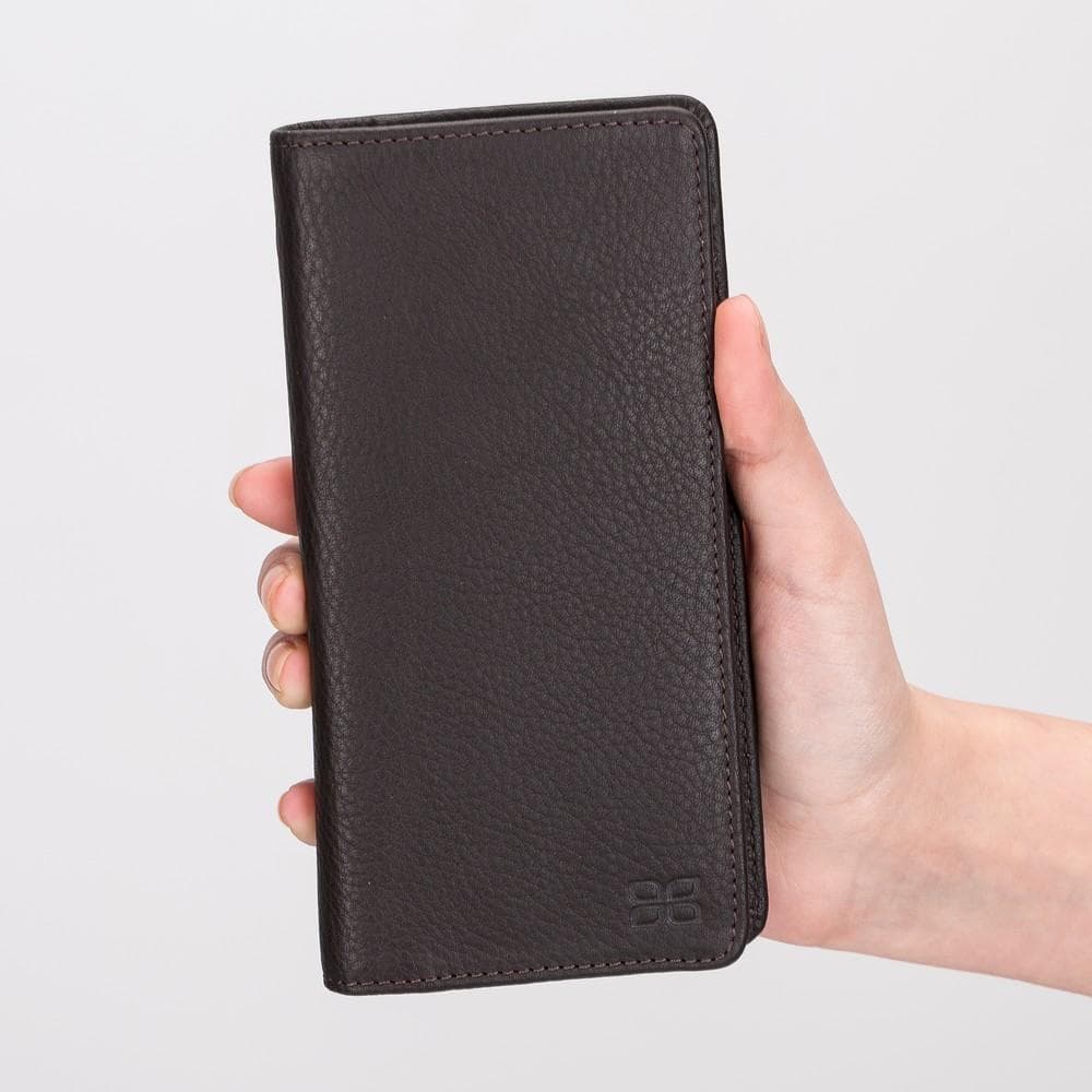 Leather Wallet in Pebble Black