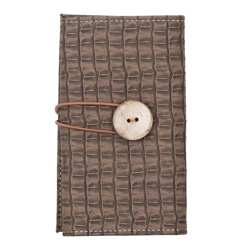 PU Leather Cable Organiser in Croc Brown