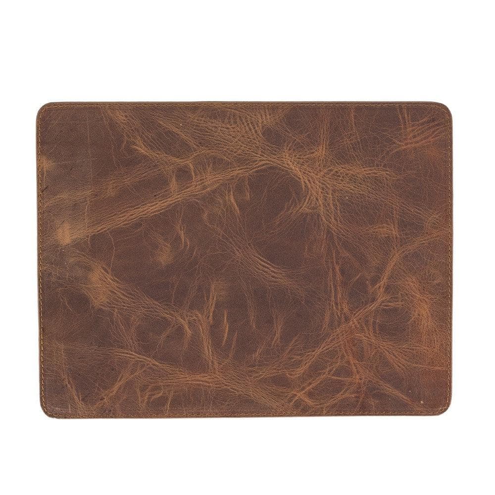 Leather Mouse Mat in Tan Brown