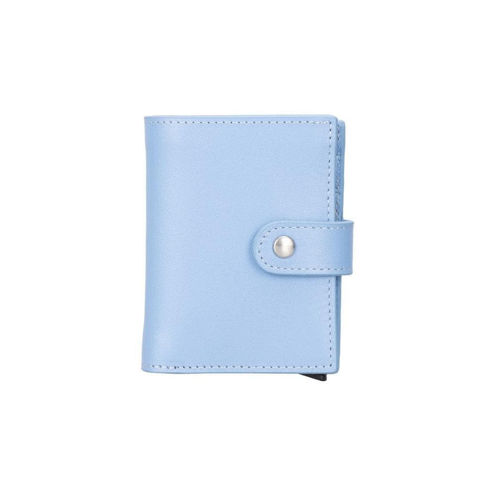 Leather Card Holder in Jade