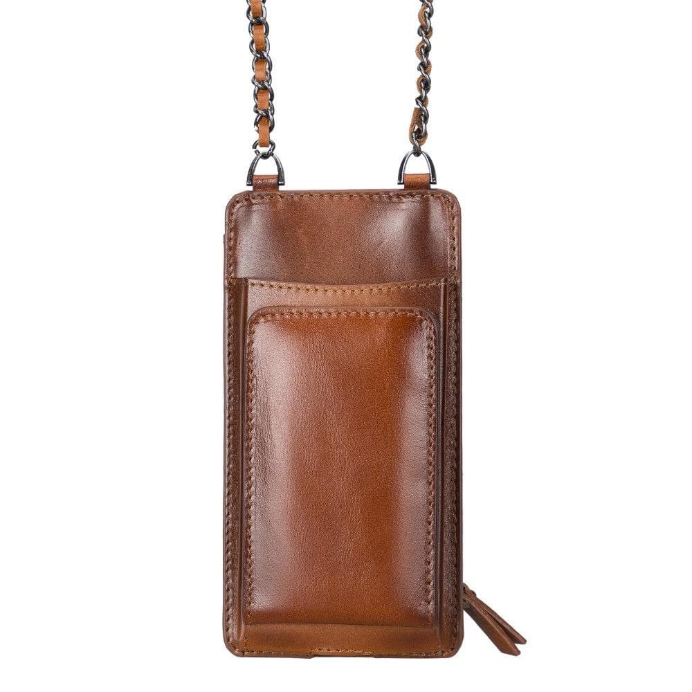 Leather Phone Holder in Tan