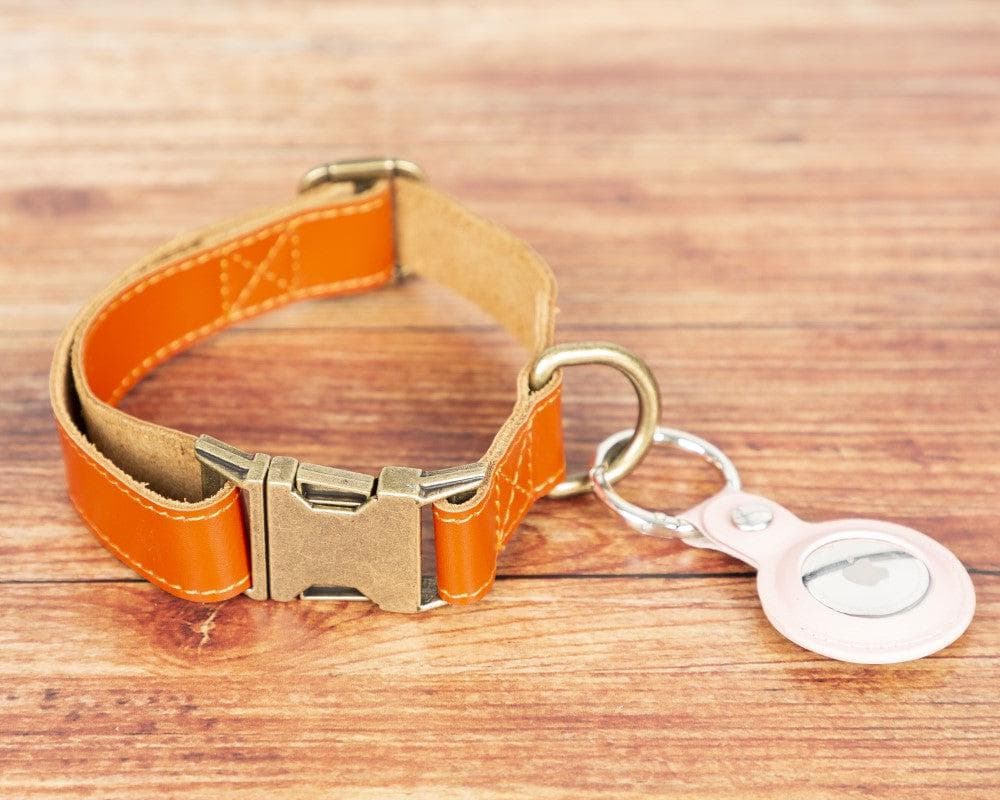 Leather Dog Collar in Copper