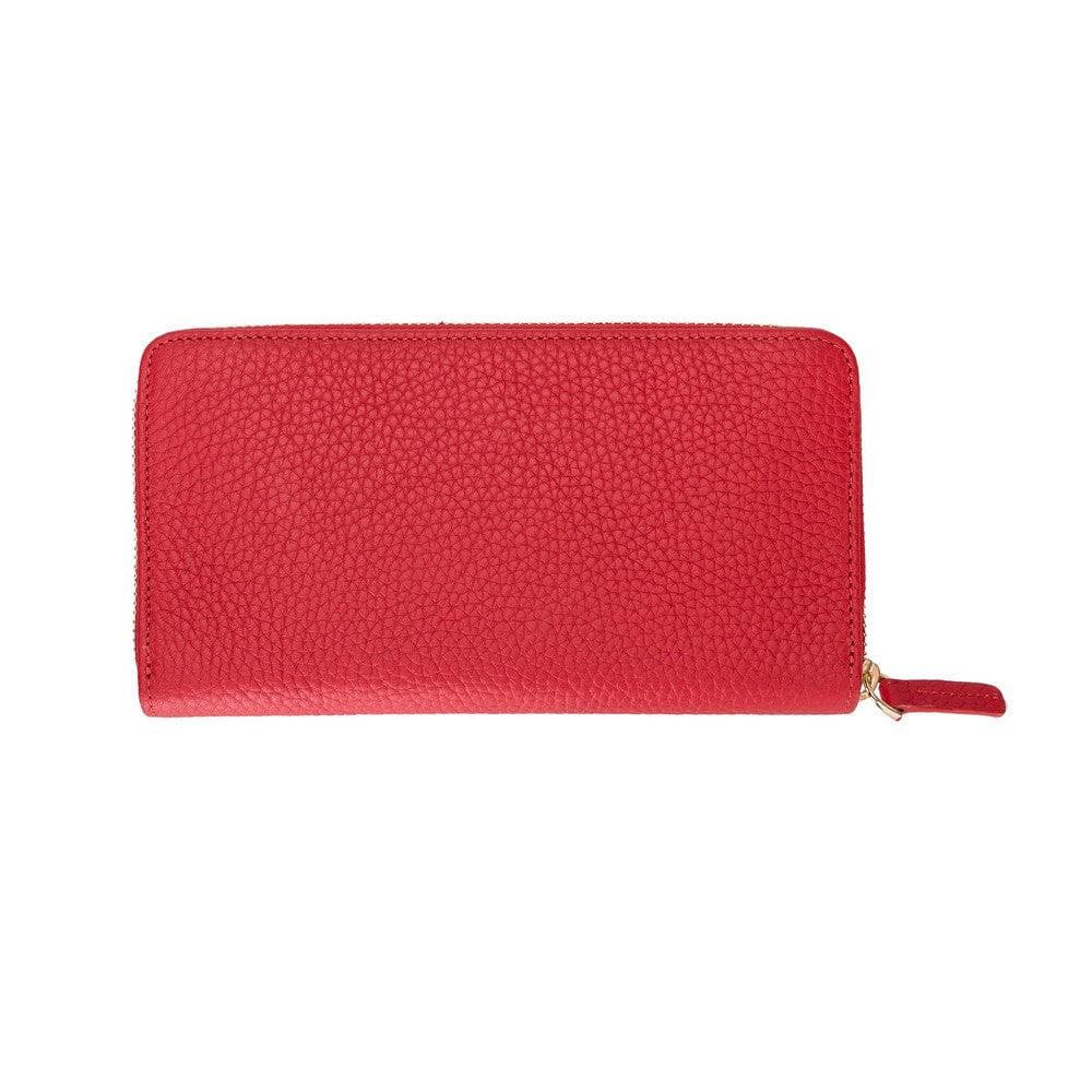 Women's Leather Wallet in Leaf Green