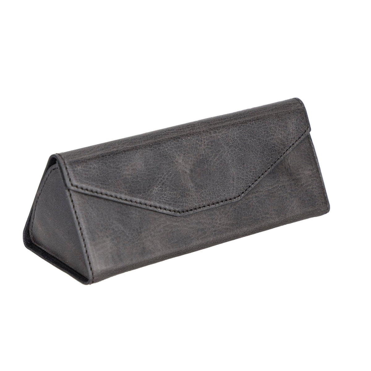 Leather Glasses Case in Charcoal