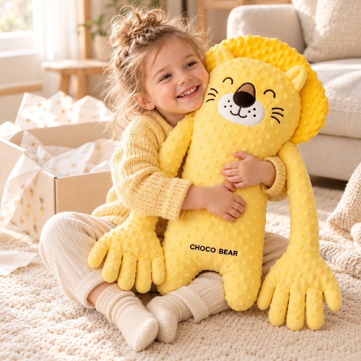 Baby sleep soft toy with a gentle tapping motion and long arms - view 4