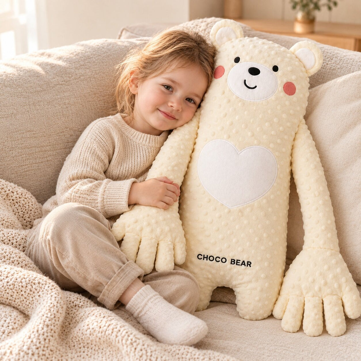 Baby sleep soft toy with a gentle tapping motion and long arms - view 5