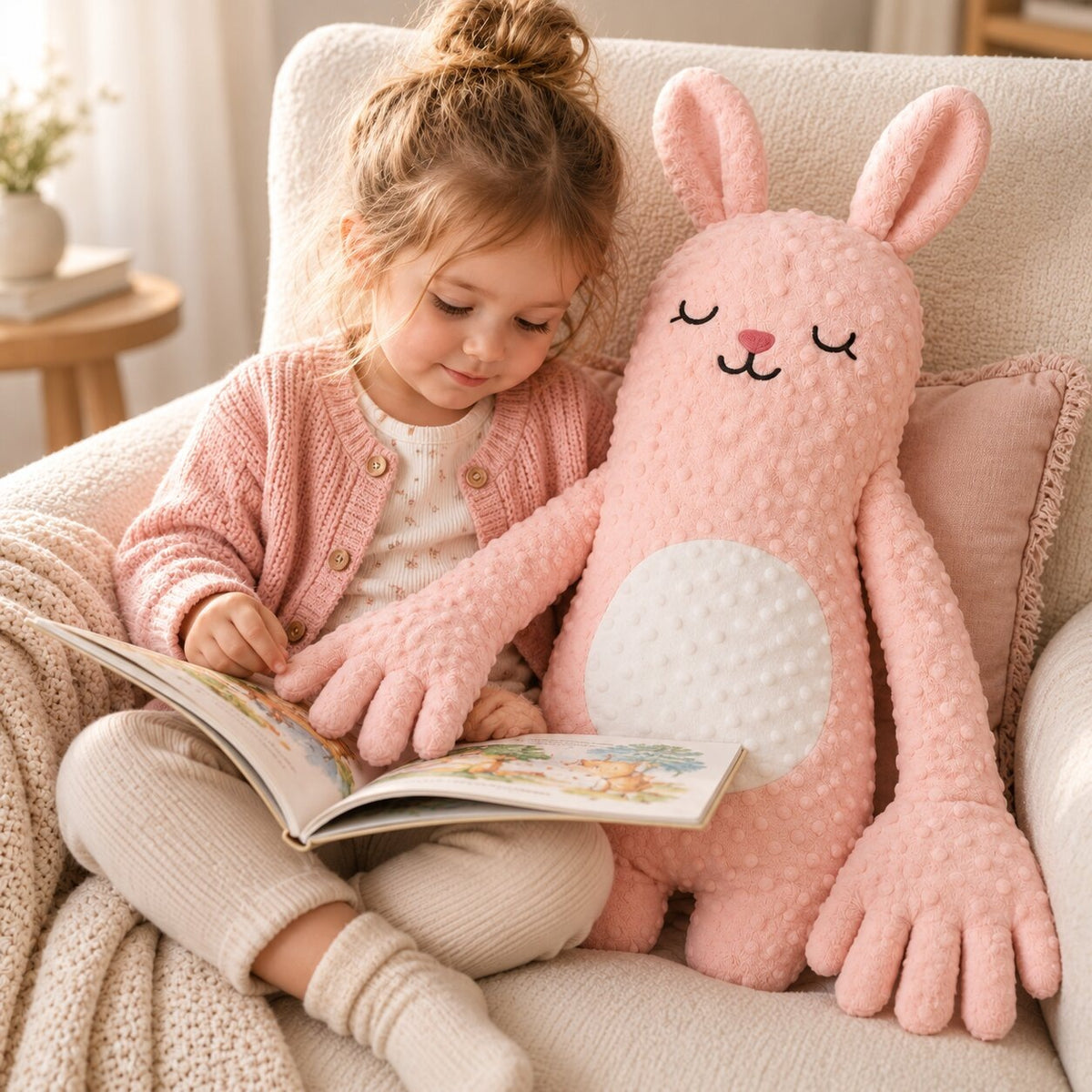 Baby sleep soft toy with a gentle tapping motion and long arms - view 6