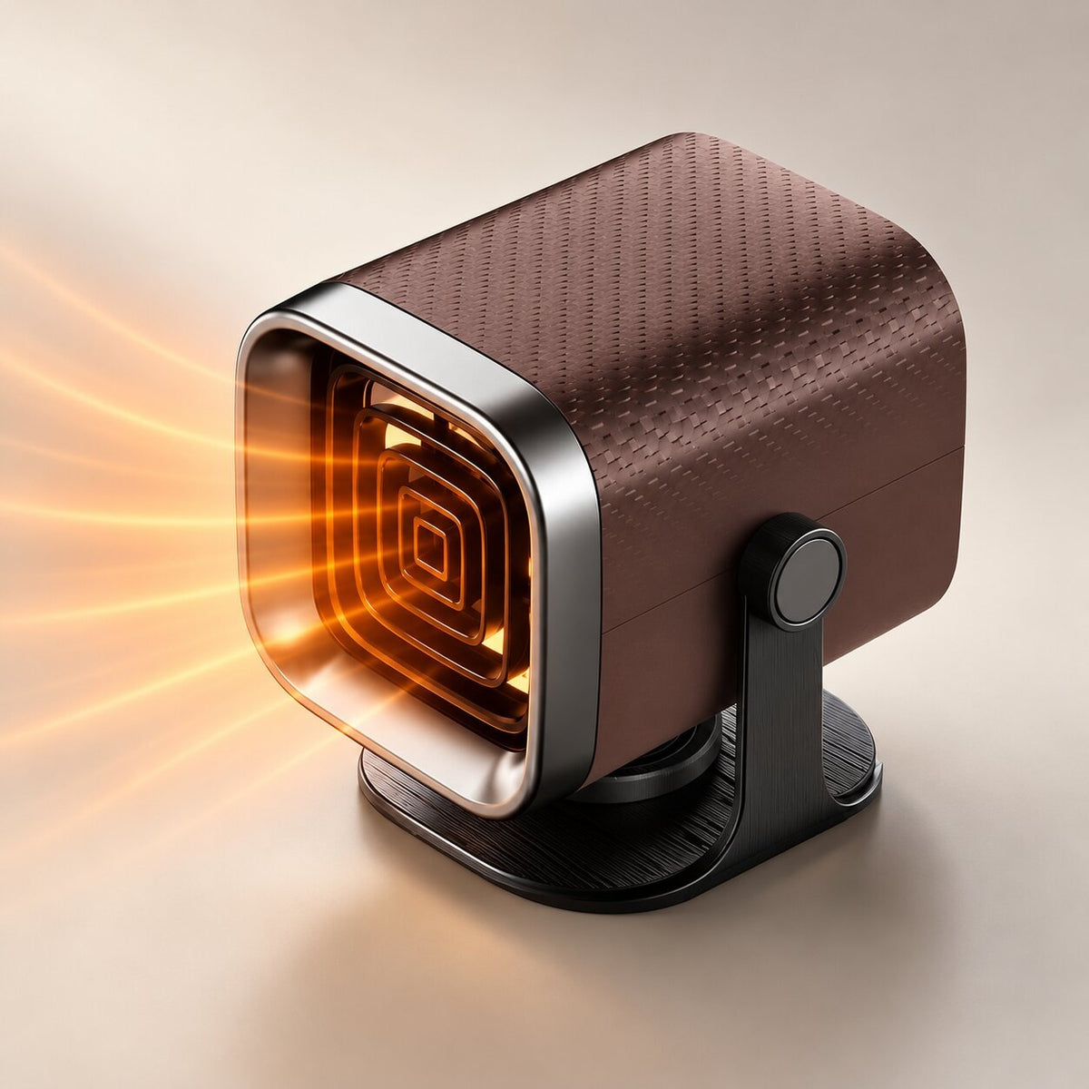 12V or 24V car heater blowing air at the windscreen - brown