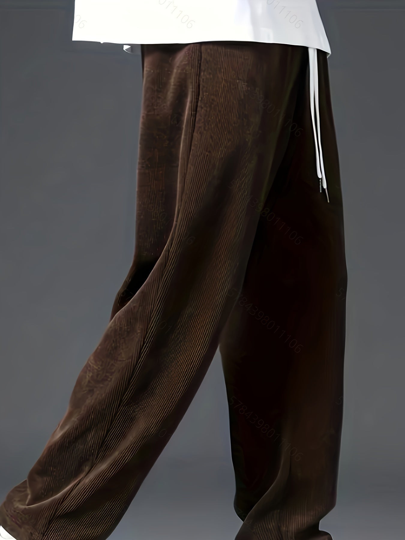 Men's Casual Corduroy Joggers - product view | SAINT DOR