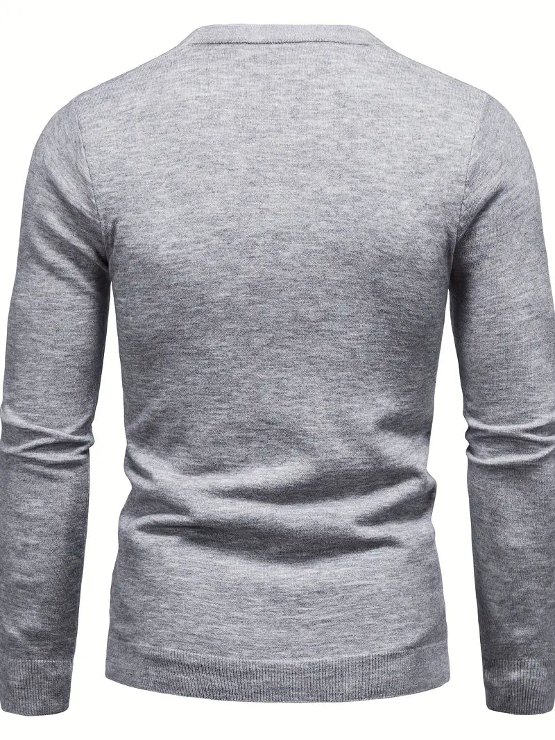Men's fine knit jumper - detail