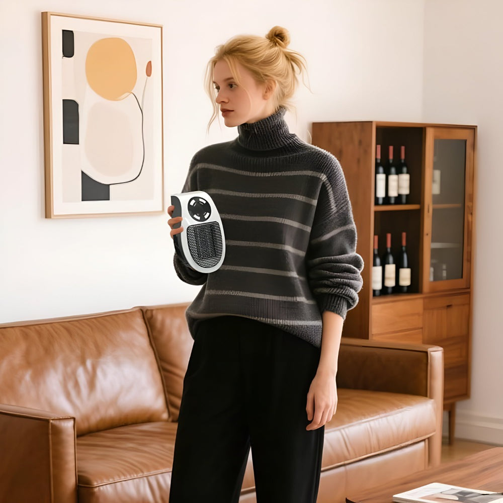 Ceramic plug-in heater with LED display, thermostat and timer - view 5