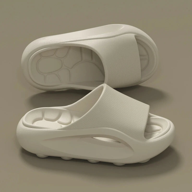 EVA sliders with a thick sole, contoured footbed and wide band across the instep - view 4