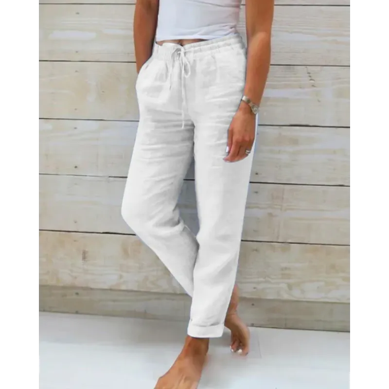 Women's Trousers - Lightweight Linen Comfort - view 6