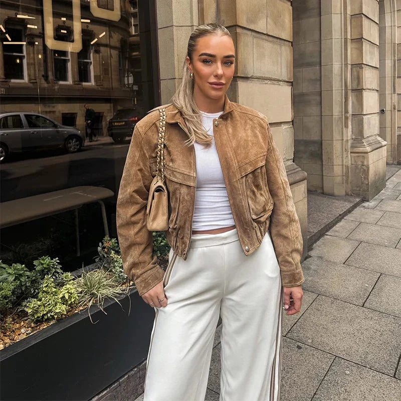 Women's Jacket in Light Brown