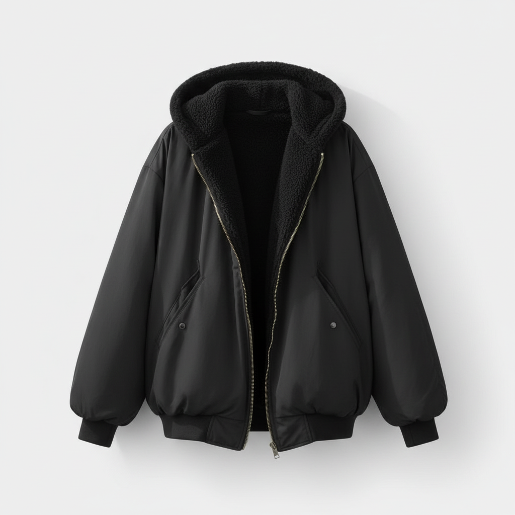 Women's Bomber Jacket in Black
