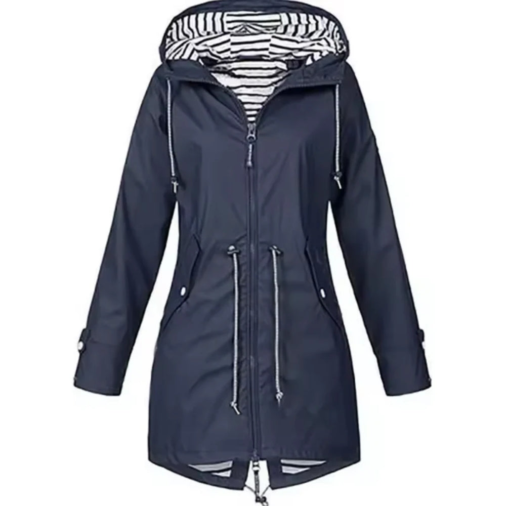 Women's Raincoat in Navy