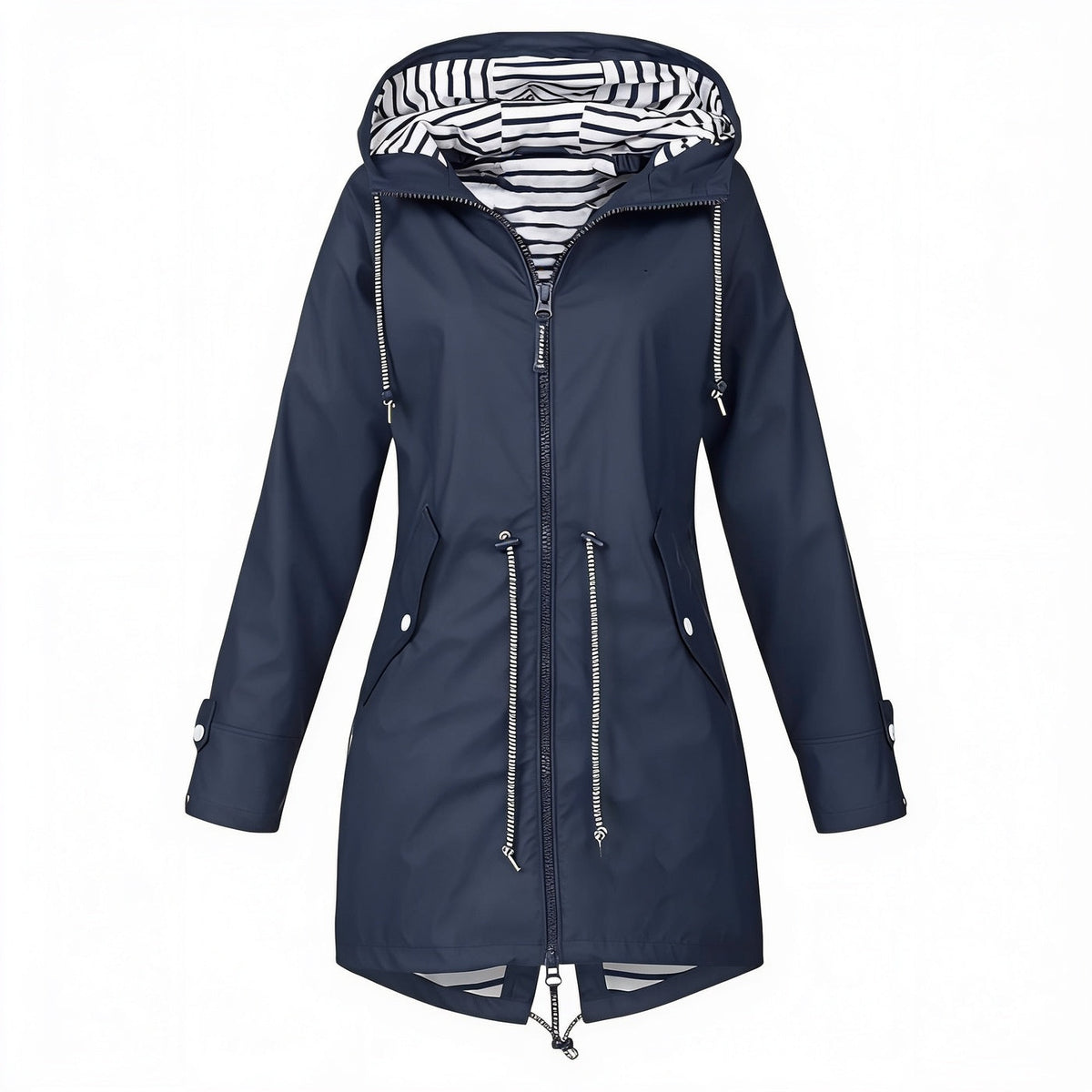 Women's Raincoat - fitted through the waist