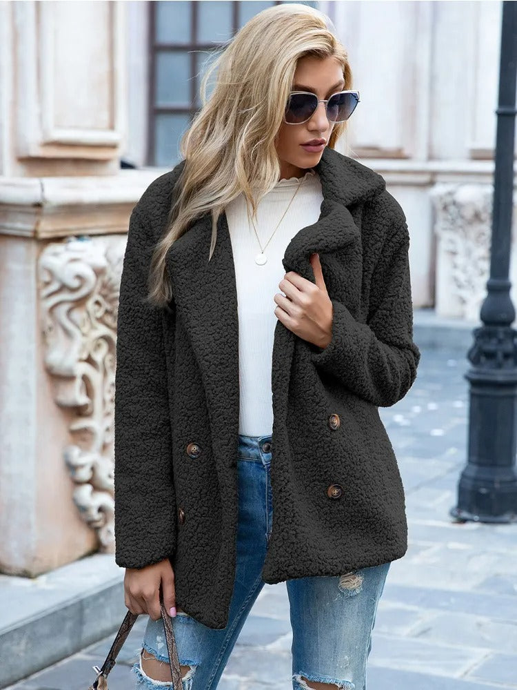 Women's Teddy Jacket in Black