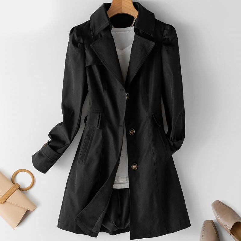 Women's Trench Coat in Black