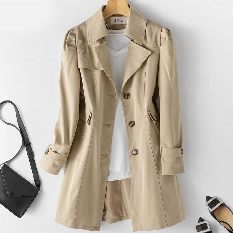Women's Trench Coat in Khaki