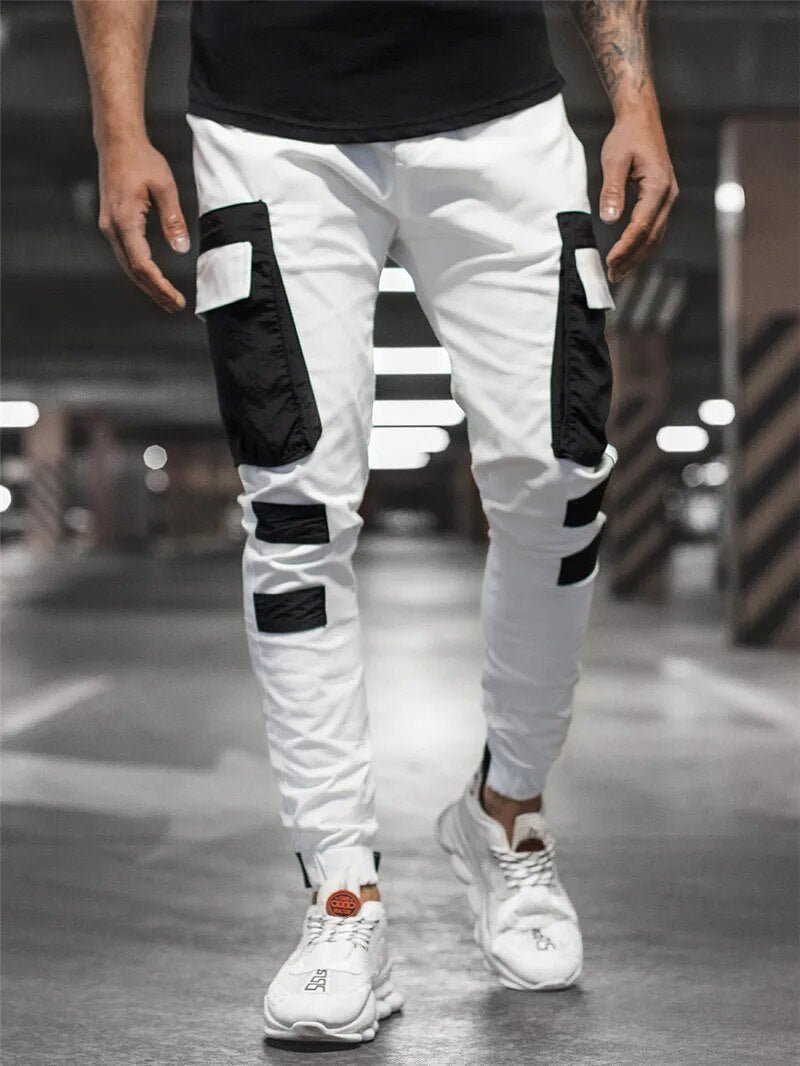 Men's Cargo Sport Jogger Trousers - front view | SAINT DOR