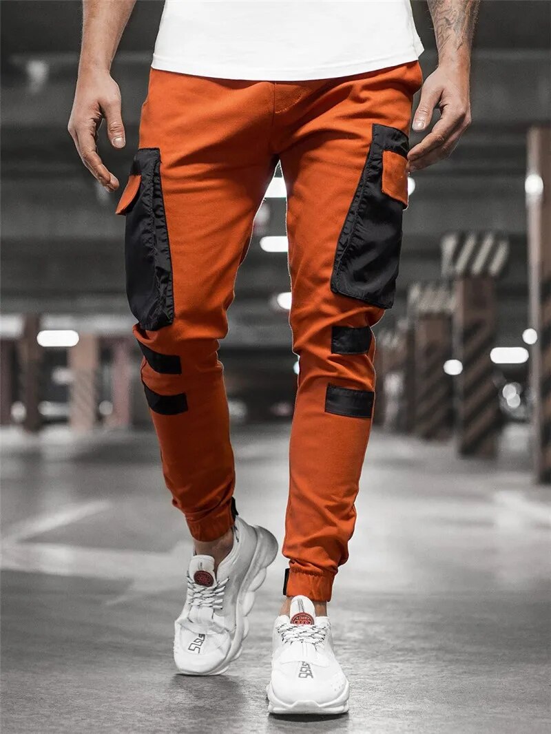Men's Cargo Sport Jogger Trousers - side view | SAINT DOR