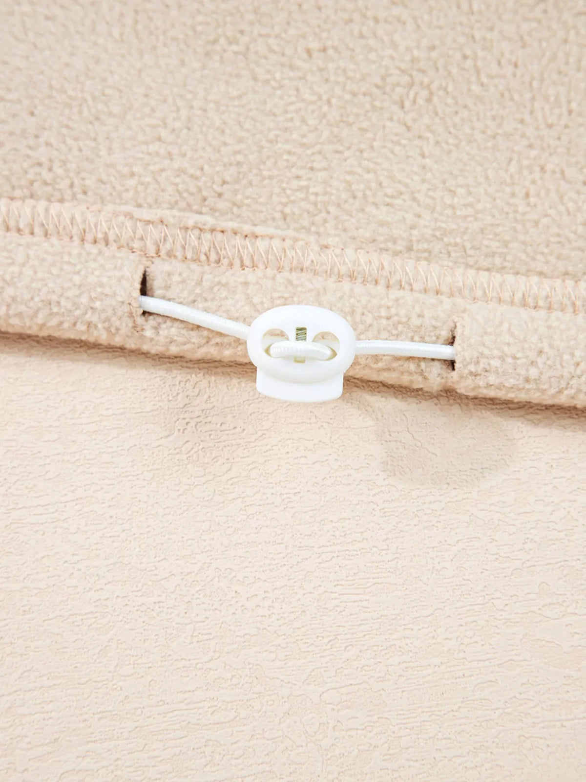 Women's fleece half zip jumper - detail