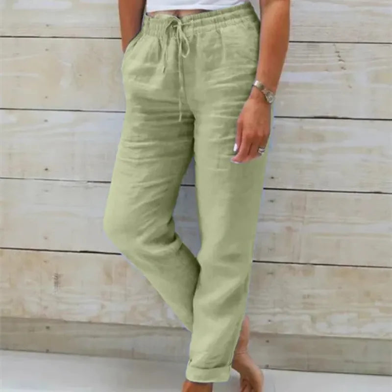 Women's Trousers - Lightweight Linen Comfort - view 3