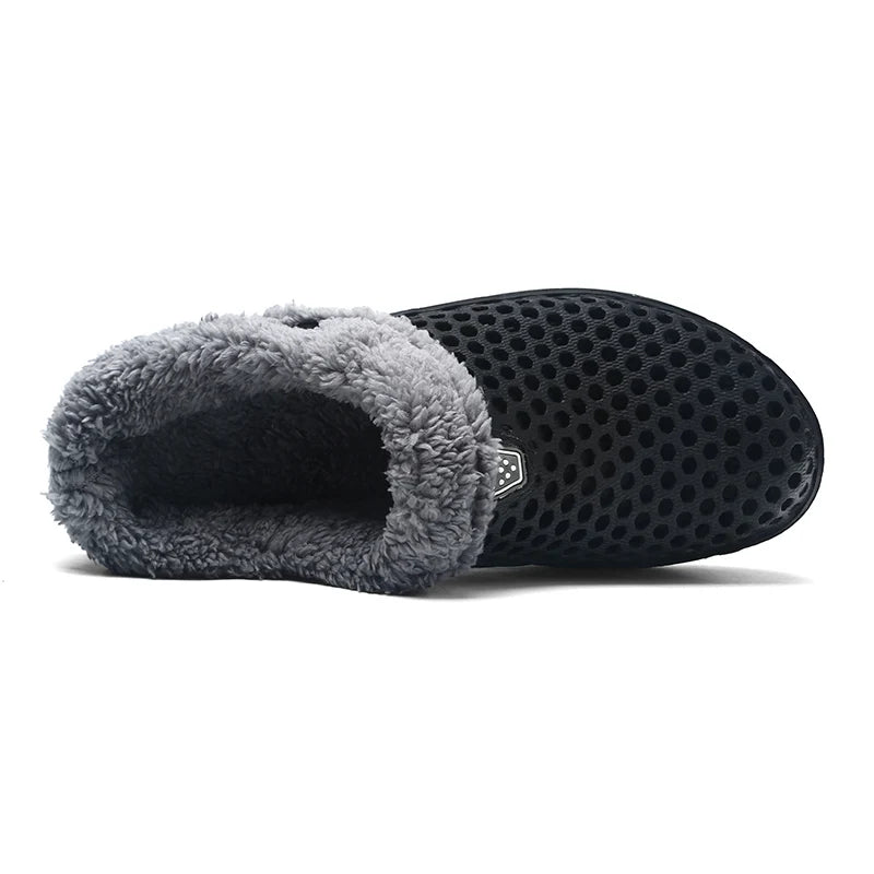 Slippers with a vented EVA upper, fleece lining and open heel - view 4