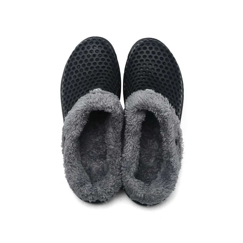 Slippers with a vented EVA upper, fleece lining and open heel - view 6