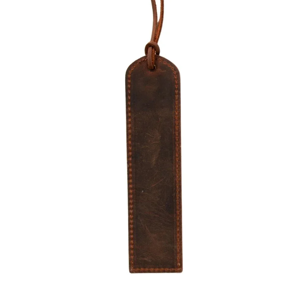 Leather Bookmark in Coffee