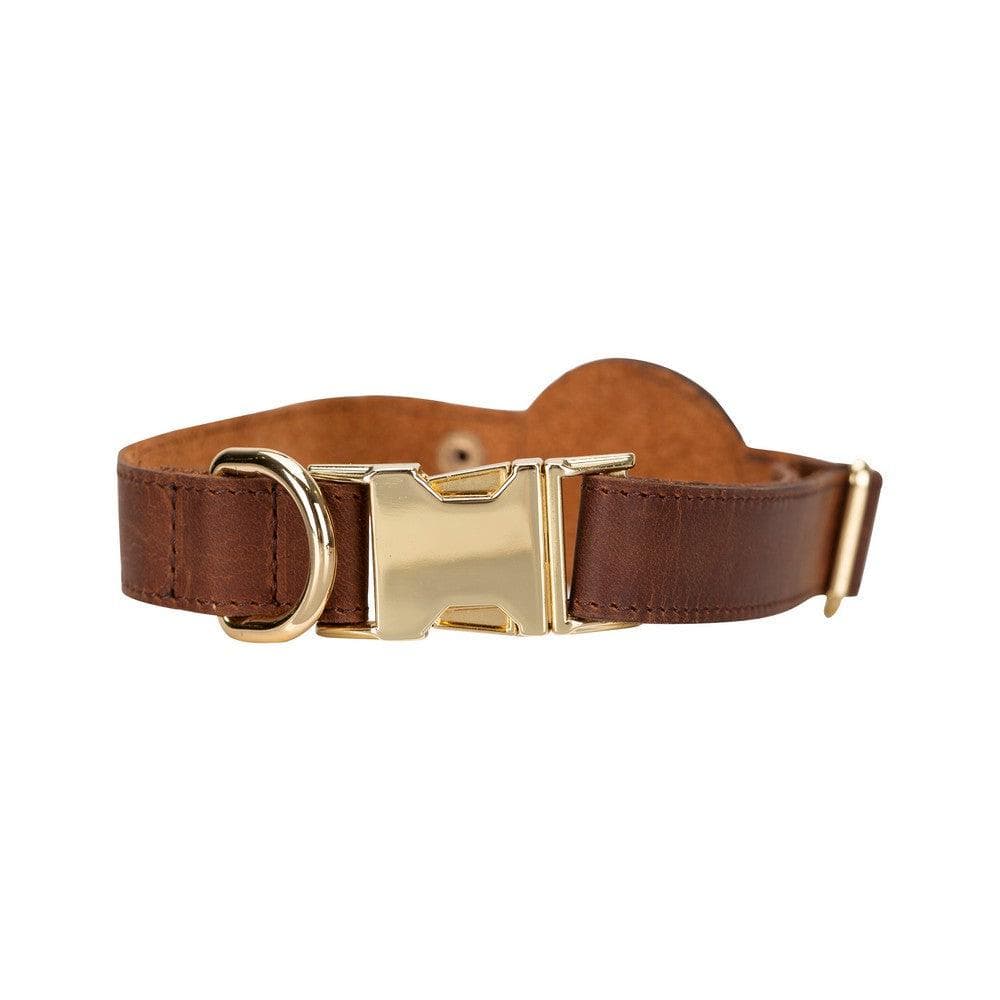 Leather Dog Collar - with AirTag Slot