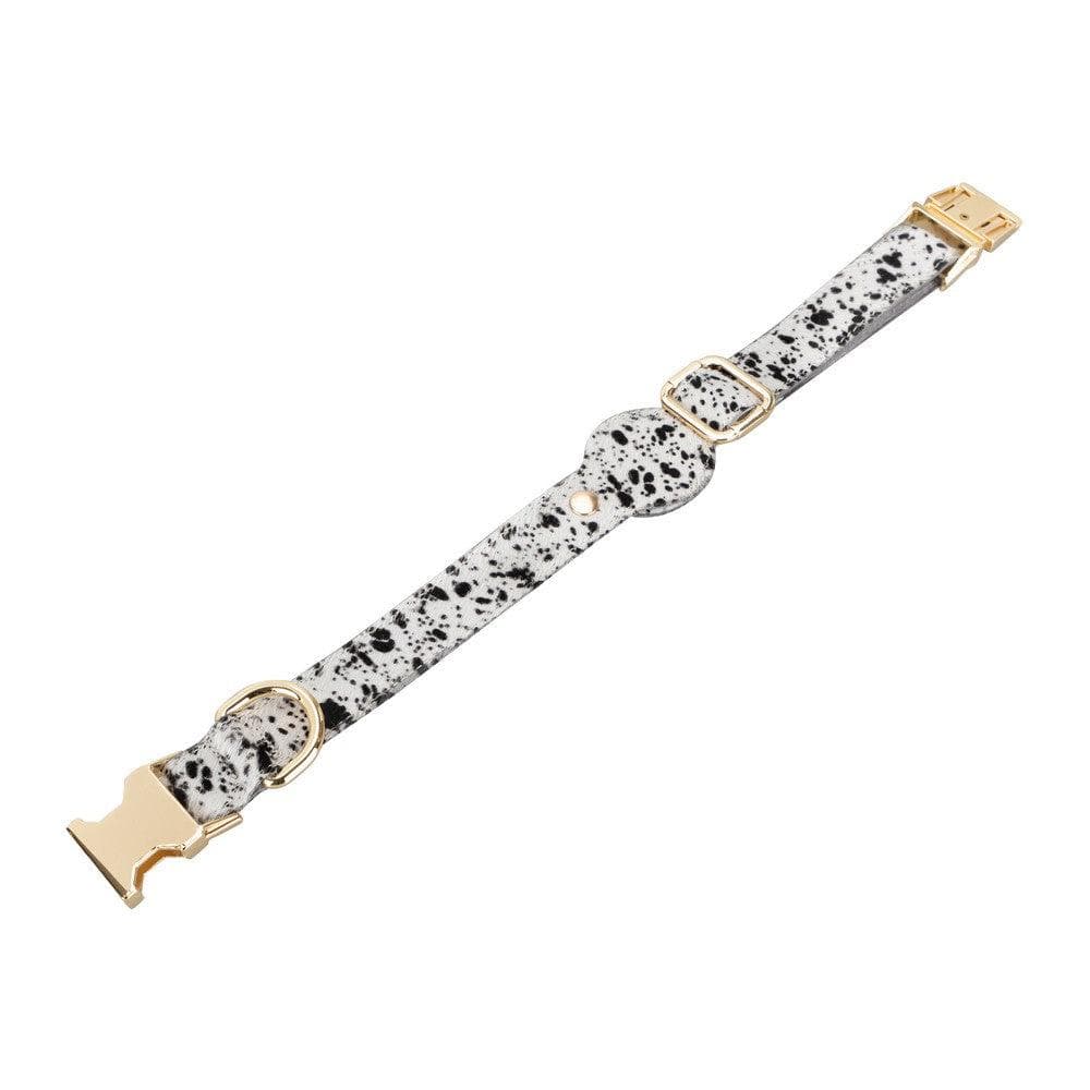 Leather Dog Collar in Snow White