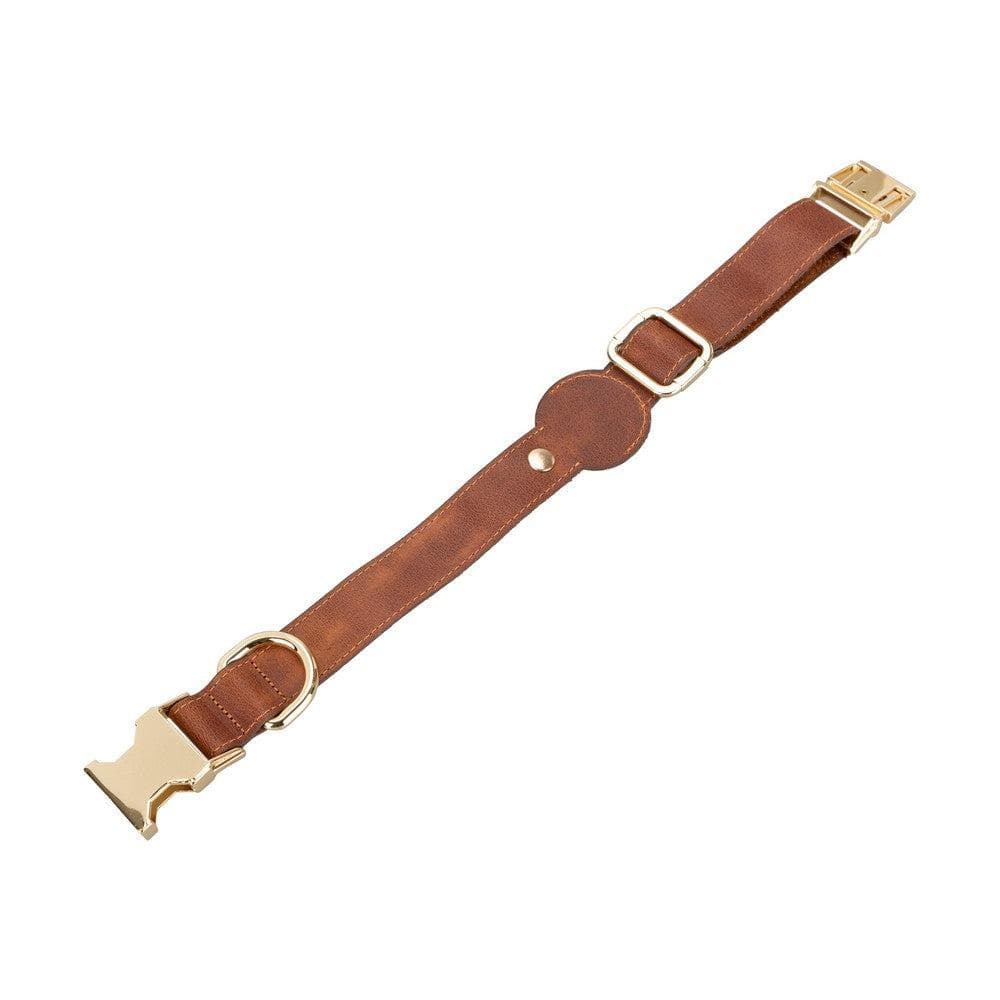 Leather Dog Collar in Brown
