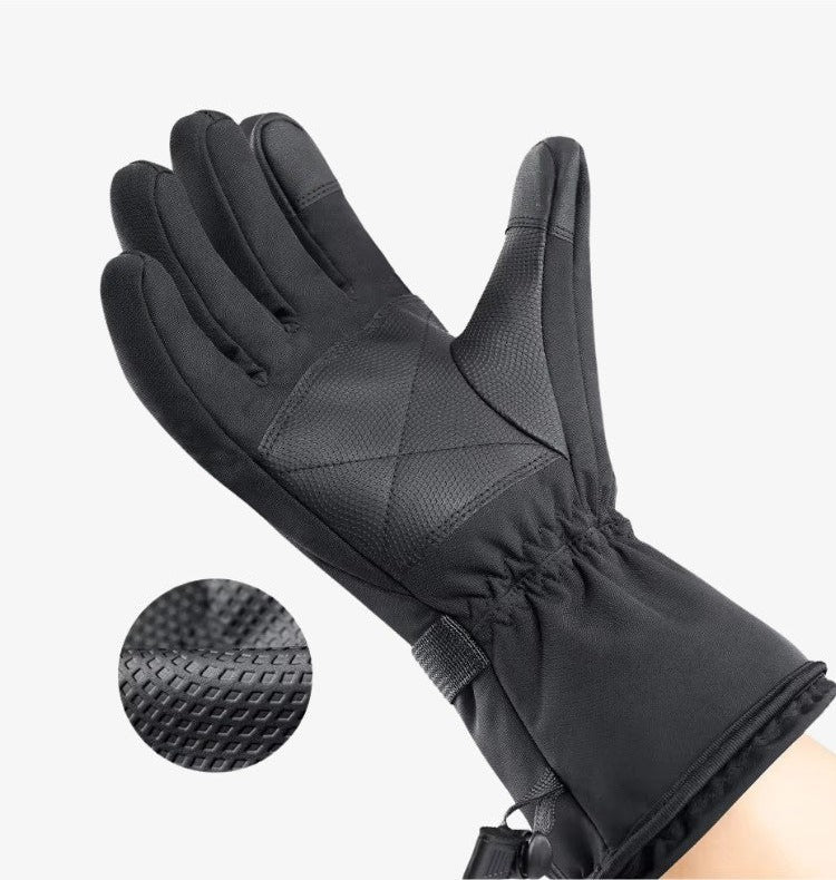 Heated gloves with power banks, wrist strap and touchscreen fingertips - view 4