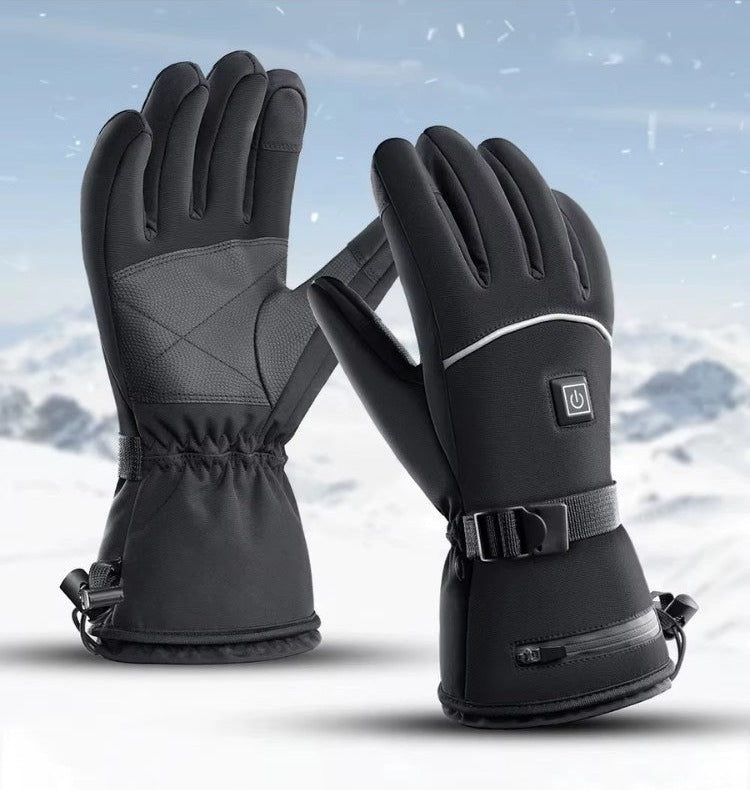 Heated gloves with power banks, wrist strap and touchscreen fingertips - view 6