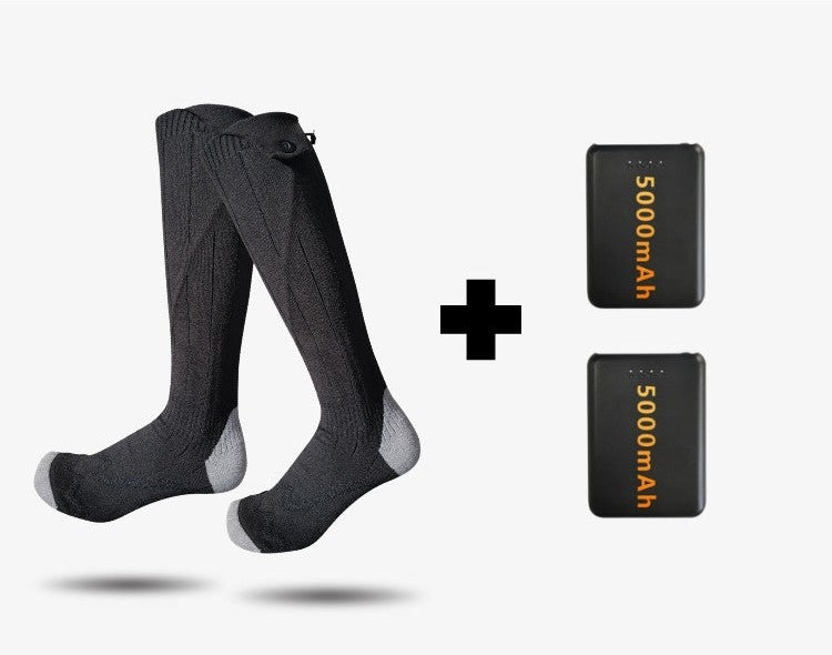 Long heated socks with power banks and heating under the forefoot - view 2