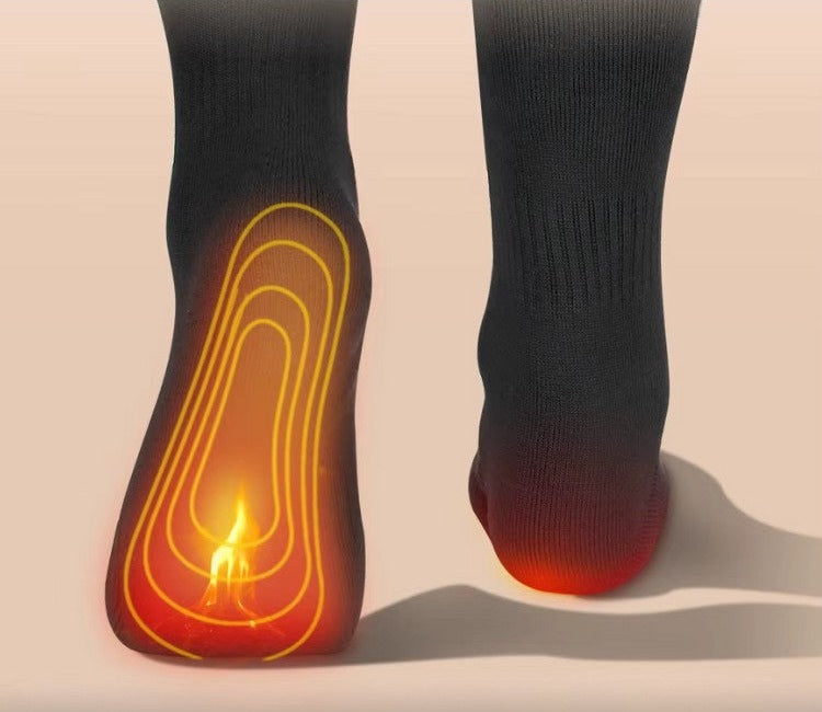 Long heated socks with power banks and heating under the forefoot - view 3