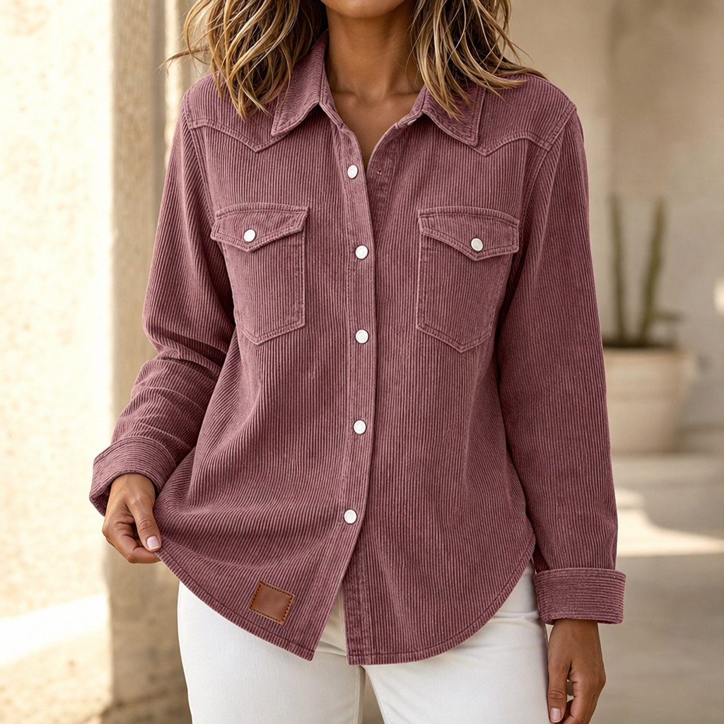 Women's ribbed knit shacket
