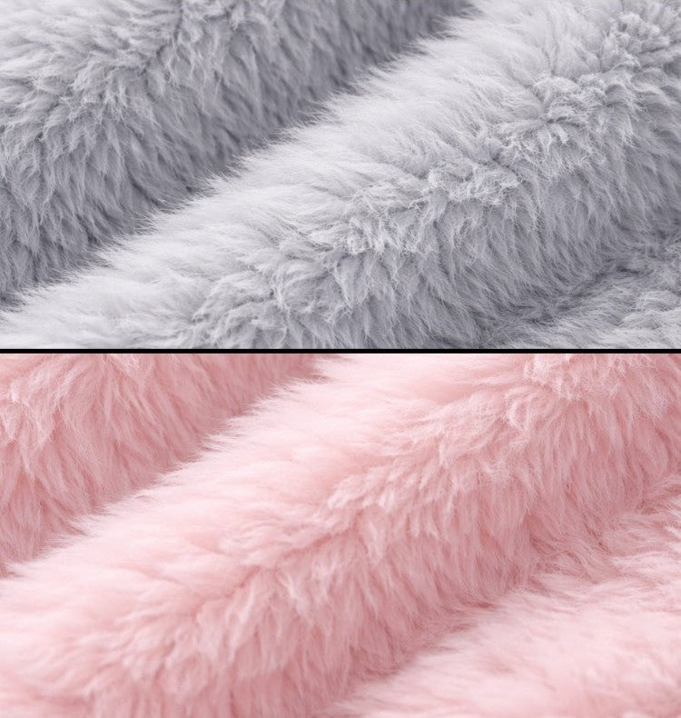 2 litre hot water bottle with a removable cover in soft, long-pile plush - view 3