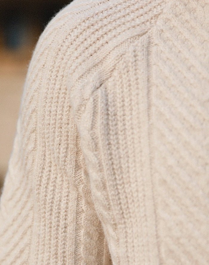Men's knitted polo jumper