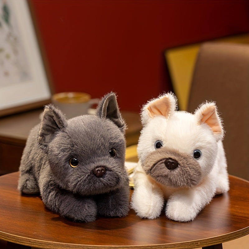 Lying bulldog soft toy of 30 cm - view 4