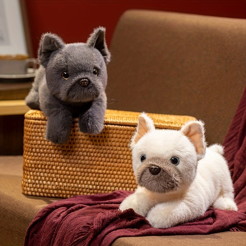 Lying bulldog soft toy of 30 cm - view 6