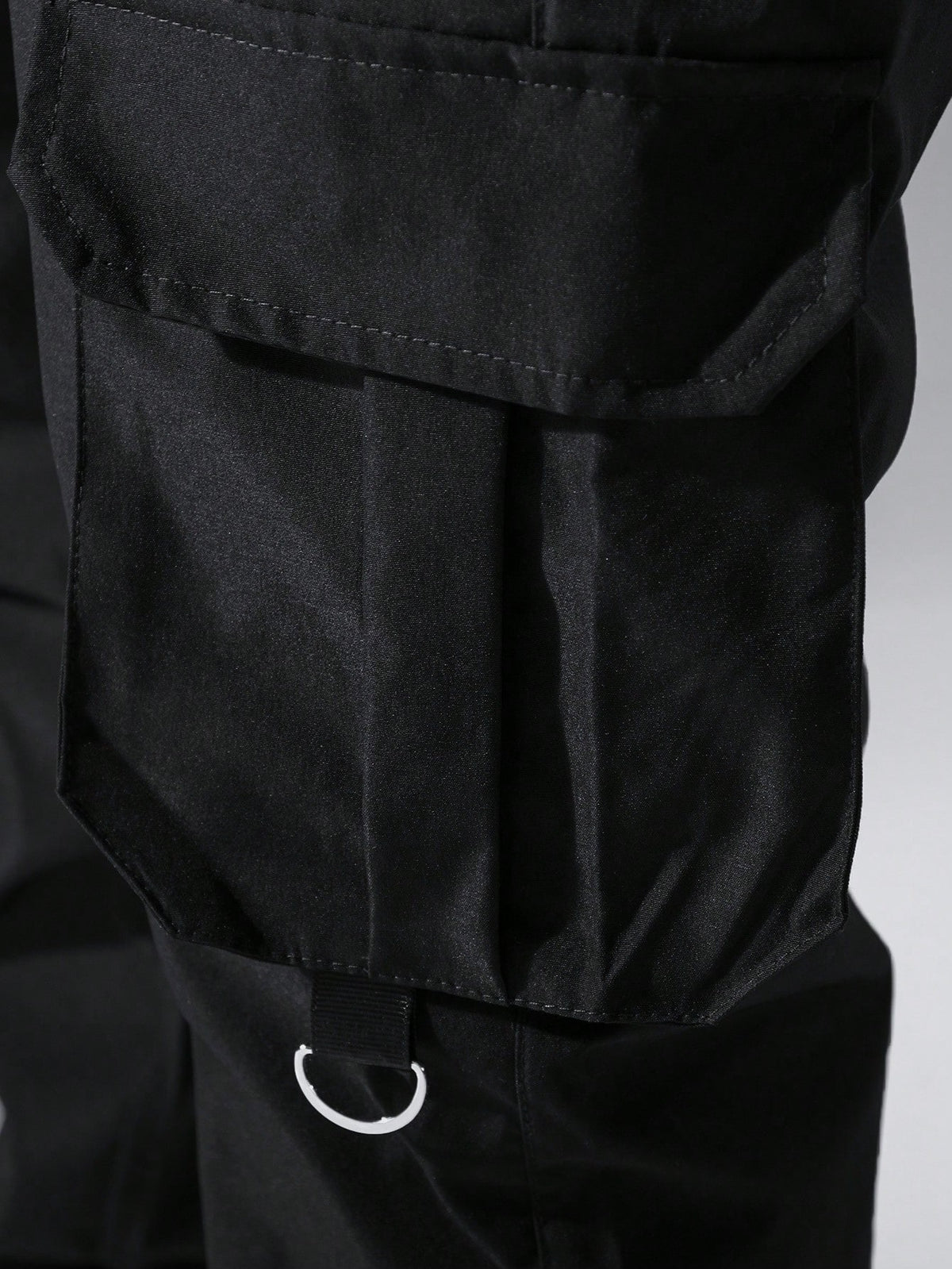 Cargo joggers for men with a drawcord waist, zip pockets, thigh flap pockets and cuffed ankles - view 10