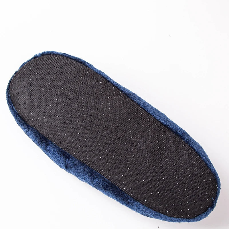 Men's velour bootie slippers with a teddy lining and folded cuff - view 8