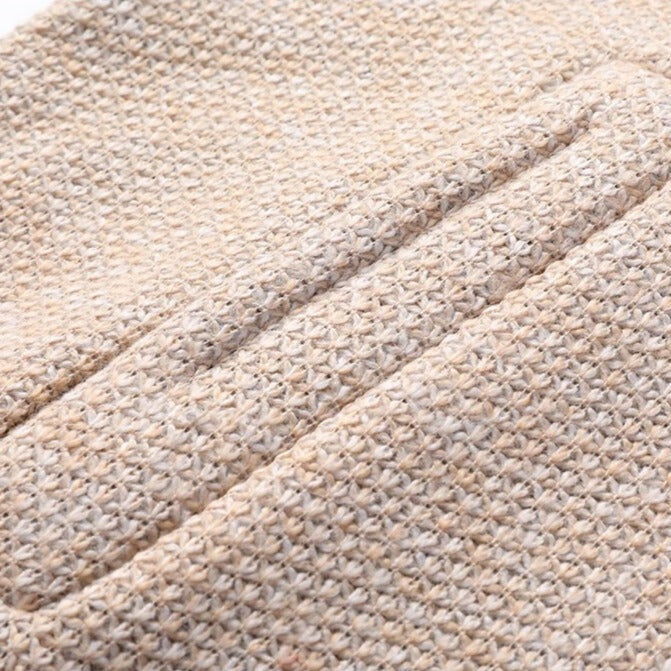 Men's knitted hooded cardigan with a zip and fleece lining - view 3