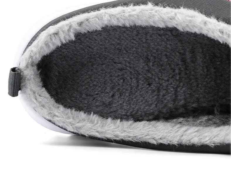 Men's mule slippers with a white trainer sole, open back and zigzag stitching - view 5