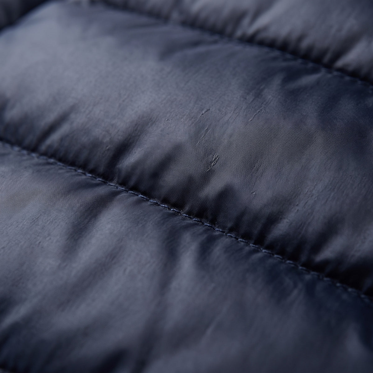 Men's quilted jacket with a brown stand collar and chest flap pockets - view 7