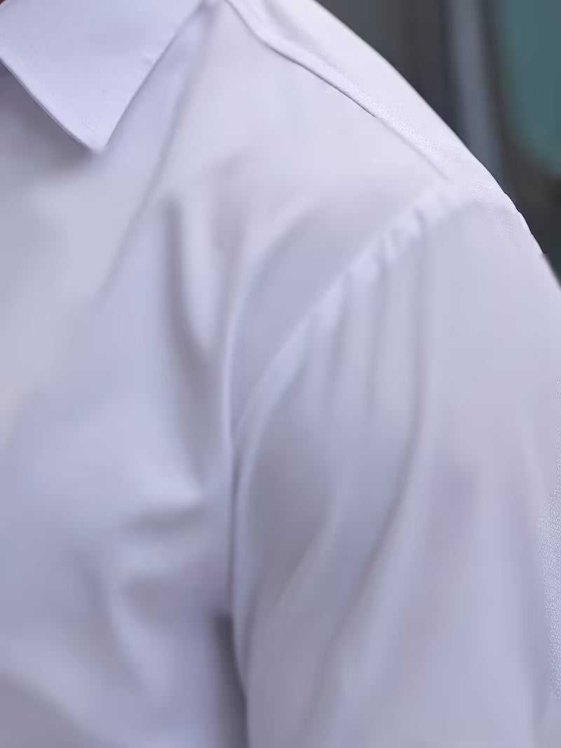 Men's slim fit stretch shirt with a point collar - view 4