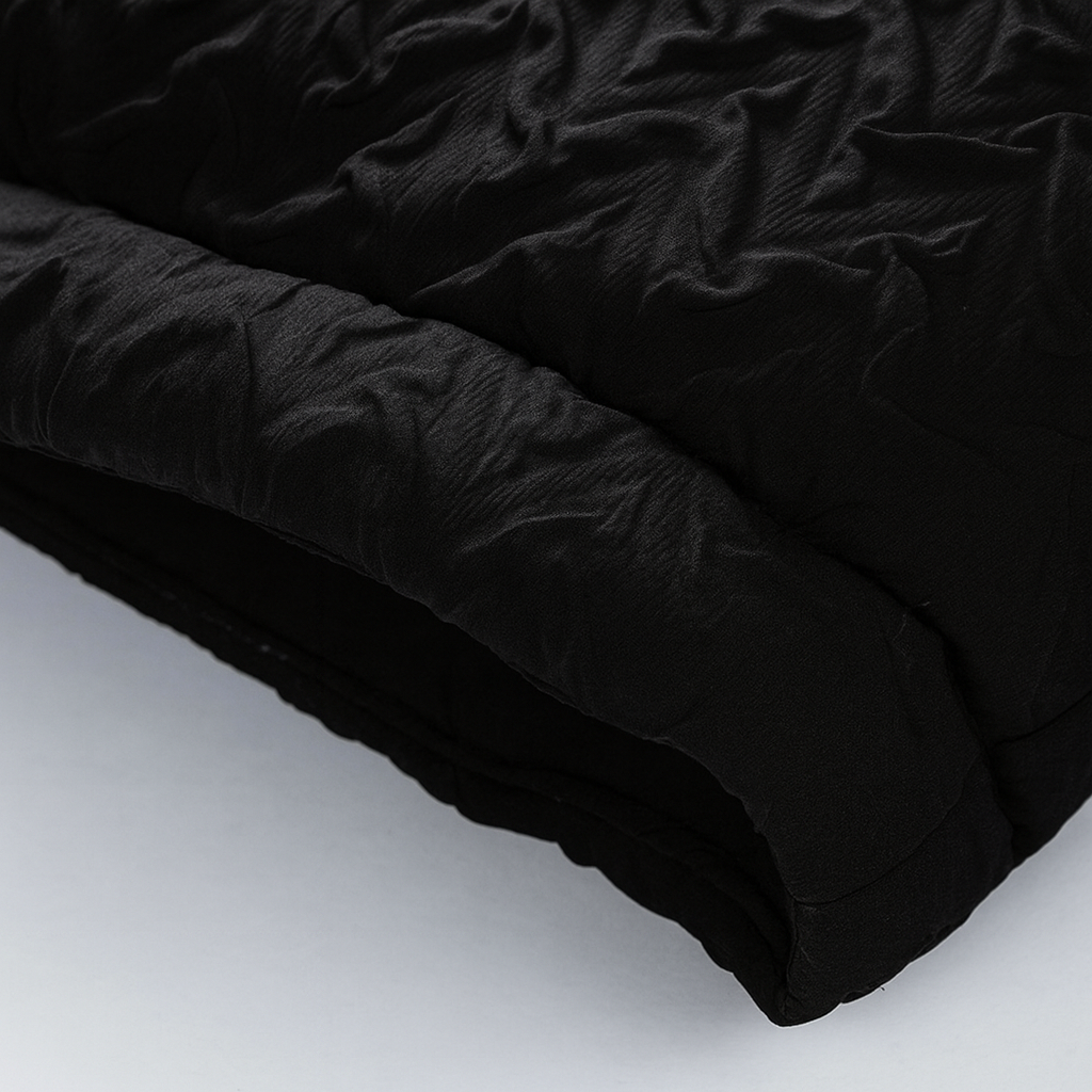 Men's textured puffer jacket with teddy fleece lining